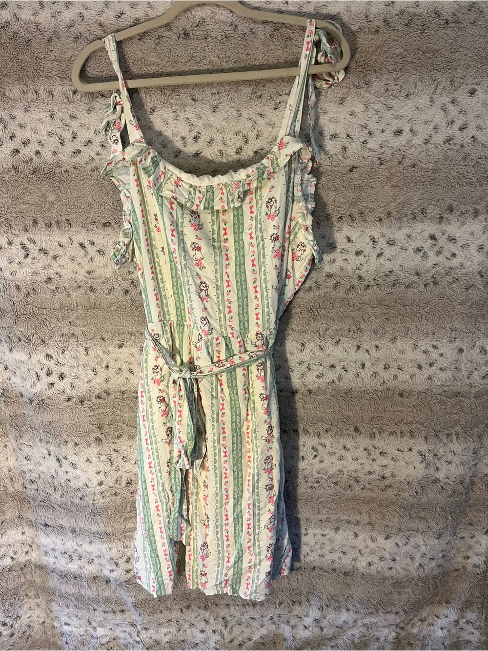 Disney Aristocats Marie Floral Striped Dress Plus Size 3 / 3X BoxLunch